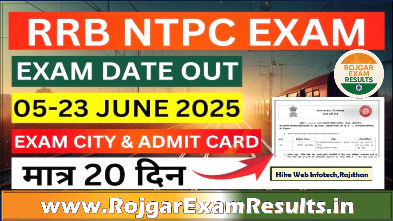Railway NTPC Graduate Level Exam Date 2025: RRB ने जारी किया परीक्षा शेड्यूल