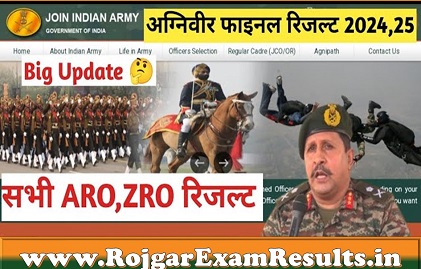 Indian Army Agniveer Result 2025 जारी: सभी ZRO/ARO के डायरेक्ट लिंक, डाउनलोड गाइड और Phase-II डिटेल्स